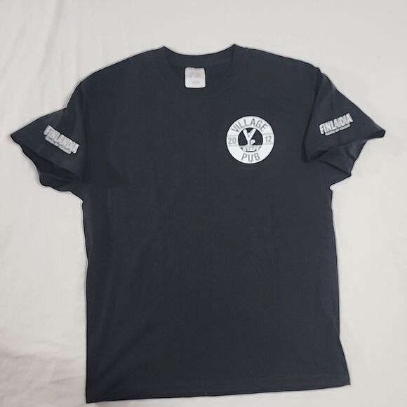 Milton Manors Fort Lauderdale Gay Bar Village Pub Staff Shirt Black Large New - Picture 6 of 7